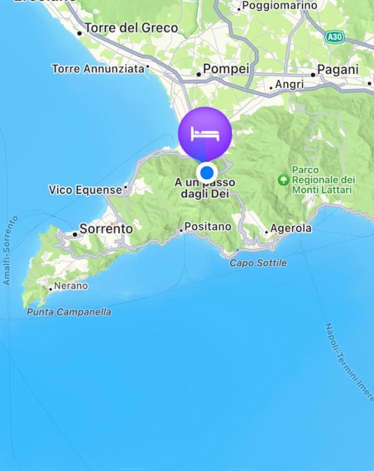 A Un Passo Dagli Dei Bed & Breakfast Pimonte Eksteriør bilde
